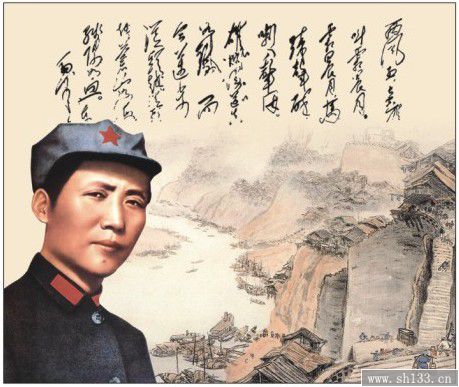 2014經(jīng)典毛澤東月歷定做-正對開彩金浮雕藝術(shù)紙月歷